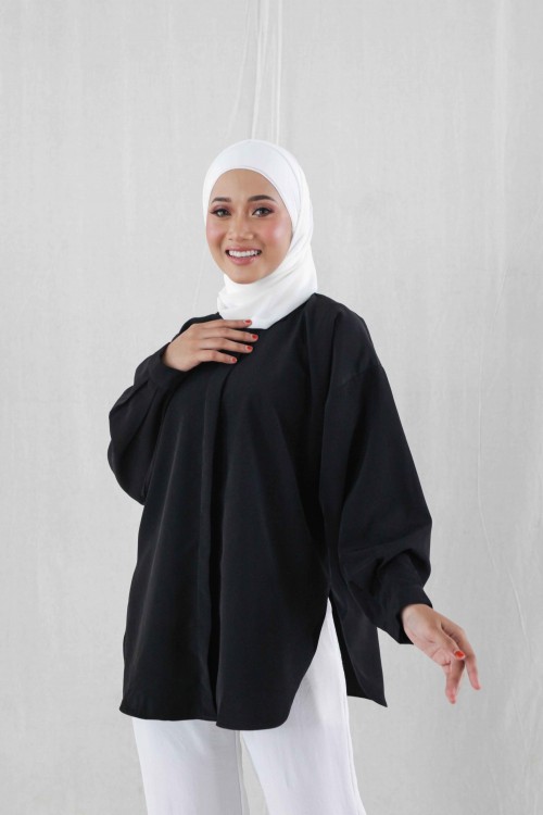 SHELLY BLOUSE IN BLACK